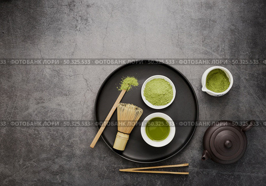 top view matcha tea essentials. Resolution and high quality beautiful photo. top view matcha tea essentials. High quality and resolution beautiful photo concept. Стоковое фото, агентство Ingram Publishing / Фотобанк Лори