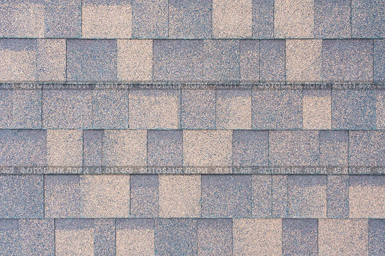 Top view on a flexible tiles on the roof as texture, background. Стоковое фото, фотограф Михаил Строгалев / Фотобанк Лори