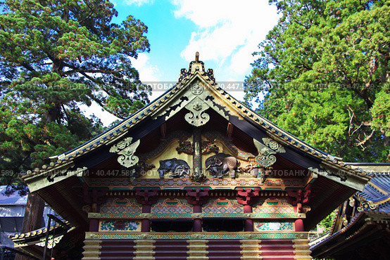 Tosho-gu temple at autumn, Nikko, Japan (2013 год). Стоковое фото, фотограф Сергей Стрелков / Фотобанк Лори