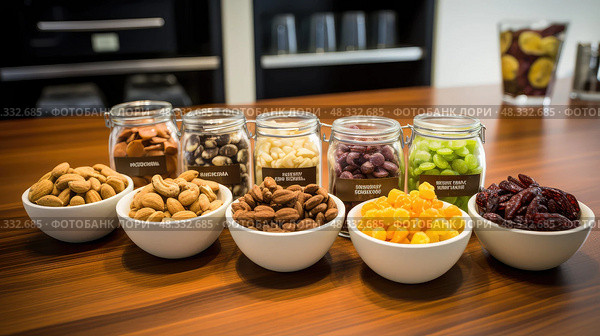 trailmix office snacks ai generated. Стоковое AI-изображение, AI-художник Vectorwin / Фотобанк Лори