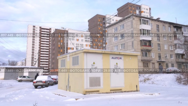 Трансформаторная подстанция. 2 плана. Transformer substation. 2 shots. Стоковое видео, видеограф Евгений Романов / Фотобанк Лори