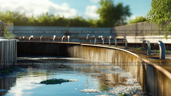 treatment water wastewater ai generated. Стоковое AI-изображение, AI-художник Vectorwin / Фотобанк Лори