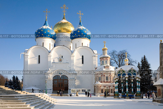 Троице-Сергиева лавра зимой (2011 год). Стоковое фото, фотограф Наталья Волкова / Фотобанк Лори