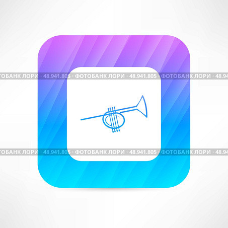 trumpet icon. Стоковая иллюстрация, агентство Ingram Publishing / Фотобанк Лори