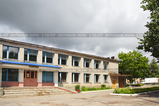 Центр досуга, город Пустошка, Псковская область (2012 год). Стоковое фото, фотограф Галина Ермолаева / Фотобанк Лори
