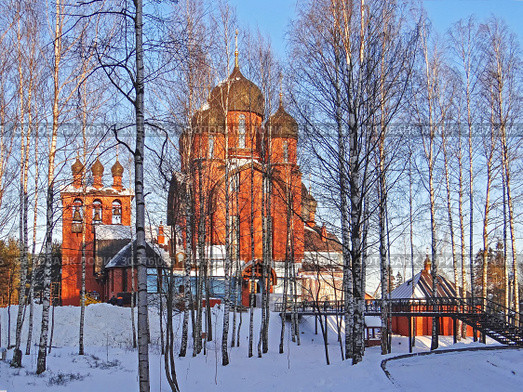 Церковь Архистратига Михаила. Токсово. Ленинградская область (2012 год). Стоковое фото, фотограф Сергей Афанасьев / Фотобанк Лори