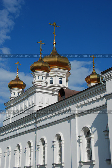 Церковь Георгия Победоносца в Егорьевске (старообрядческая). Фрагмент (2011 год). Стоковое фото, фотограф lana1501 / Фотобанк Лори