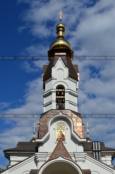 Церковь Иконы Божией Матери Гребневская в Клязьме. Город Пушкино Московской области (2015 год). Стоковое фото, фотограф lana1501 / Фотобанк Лори