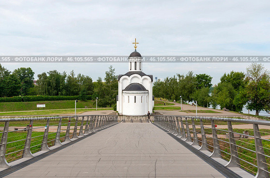 Церковь Михаила Тверского Монастырский мост через Тьмаку. Тверь (2022 год). Стоковое фото, фотограф Александр Щепин / Фотобанк Лори