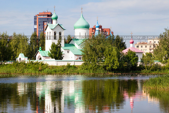 Церковь Рождества Христова на Средней Рогатке в городе Санкт-Петербург, Россия (2011 год). Стоковое фото, фотограф Николай Винокуров / Фотобанк Лори