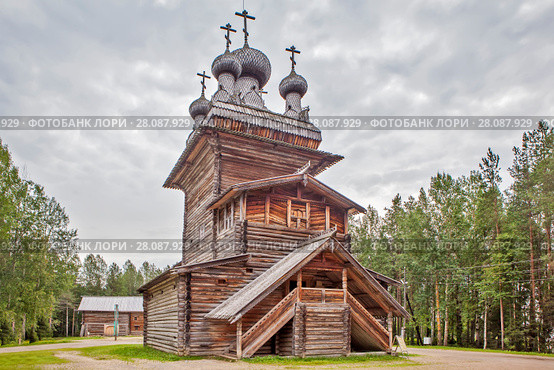 Церковь Вознесения Господня, 1669 год. "Малые Корелы". Архангельская область (2017 год). Редакционное фото, фотограф Сергей Афанасьев / Фотобанк Лори