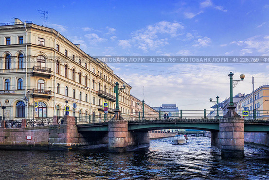 Тюремный мост, Крюков канал, Санкт-Петербург. Редакционное фото, фотограф Baturina Yuliya / Фотобанк Лори