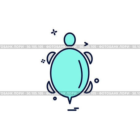Turtle icon design vector . Стоковая иллюстрация, агентство Ingram Publishing / Фотобанк Лори