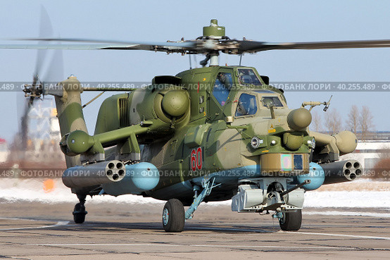 Ударный вертолёт Ми-28Н "Ночной охотник" ВКС России (2021 год). Редакционное фото, фотограф Александр Тарасенков / Фотобанк Лори