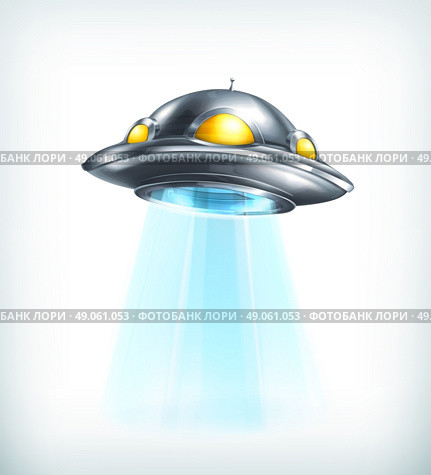UFO vector icon. Стоковая иллюстрация, агентство Ingram Publishing / Фотобанк Лори