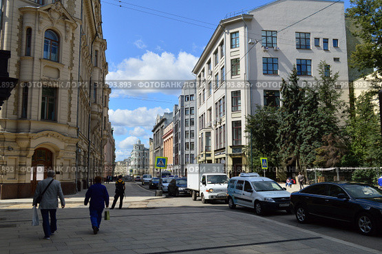 Улица Ильинка. Тверской район. Город Москва. Россия (2019 год). Редакционное фото, фотограф lana1501 / Фотобанк Лори