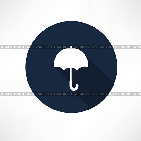 Umbrella - Vector icon Flat modern style vector illustration. Стоковая иллюстрация, агентство Ingram Publishing / Фотобанк Лори