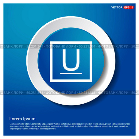 Underline Icon. Стоковая иллюстрация, агентство Ingram Publishing / Фотобанк Лори