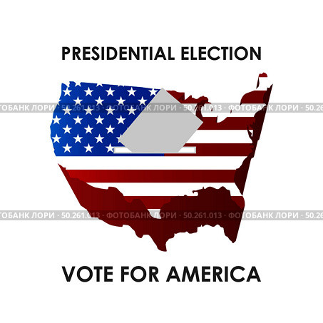 USA Presidential Election design vector. Стоковая иллюстрация, агентство Ingram Publishing / Фотобанк Лори