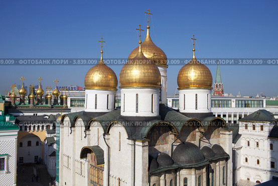Успенский собор Московского Кремля (2012 год). Стоковое фото, фотограф Яна Королёва / Фотобанк Лори