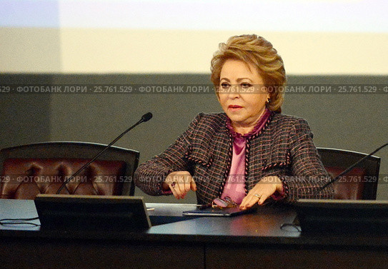 Валентина Матвиенко (2017 год). Редакционное фото, фотограф Free Wind / Фотобанк Лори