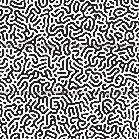 Vector black and white organic rounded lines pattern. Стоковая иллюстрация, иллюстратор Максим Гребешков / Фотобанк Лори