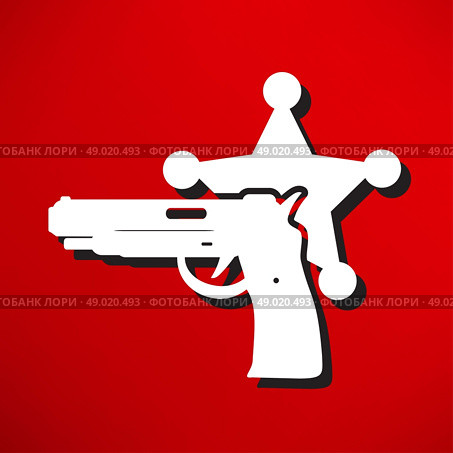 Vector illustration of isolated modern police icon. Стоковая иллюстрация, агентство Ingram Publishing / Фотобанк Лори