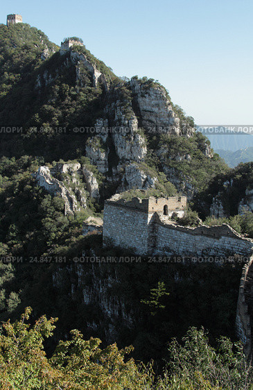 Великая Китайская стена, участок Цзянькоу (Jiankou) (2015 год). Стоковое фото, фотограф Vladislav Osipov / Фотобанк Лори