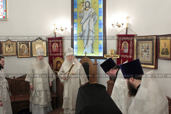 Великое освящение храма блаженной Матроны в Ногинске (2019 год). Редакционное фото, фотограф Дмитрий Неумоин / Фотобанк Лори