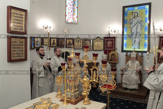 Великое освящение храма блаженной Матроны в Ногинске (2019 год). Редакционное фото, фотограф Дмитрий Неумоин / Фотобанк Лори