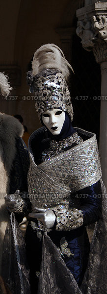 Венеция, карнавал - костюм со стразами (2006 год). Стоковое фото, фотограф Tamara Kulikova / Фотобанк Лори