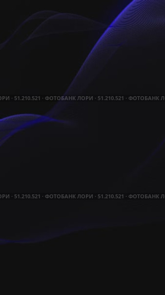 Vertical Elegant Blue Animation of Fiery Waves on Dark Background. Стоковая анимация, аниматор Mihail Mihaylov / Фотобанк Лори