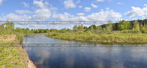 Весенняя панорама национального парка "Мещерский" Стоковое фото, фотограф Сергей Дрозд / Фотобанк Лори