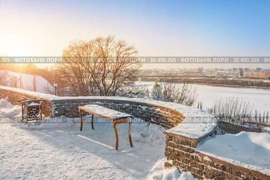 Вид на Благовещенский монастырь и Алексеевскую церковь The view to the Annunciation Monastery and the Alekseevskaya Church (2019 год). Стоковое фото, фотограф Baturina Yuliya / Фотобанк Лори