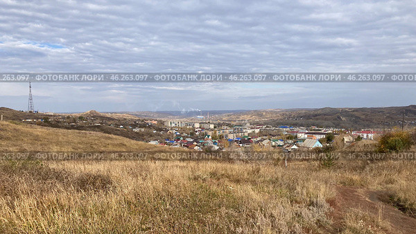 Вид на город Медногорск Оренбургской области. Стоковое фото, фотограф Николай Рыбин / Фотобанк Лори