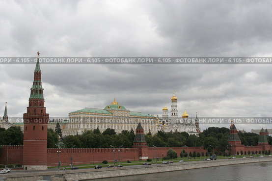Вид на Кремль. Большой Кремлевский Дворец (2005 год). Стоковое фото, фотограф Ирина Терентьева / Фотобанк Лори