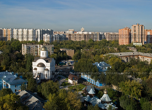 Вид на Люберцы с 17-го этажа. Редакционное фото, фотограф Владимир Сидорович / Фотобанк Лори