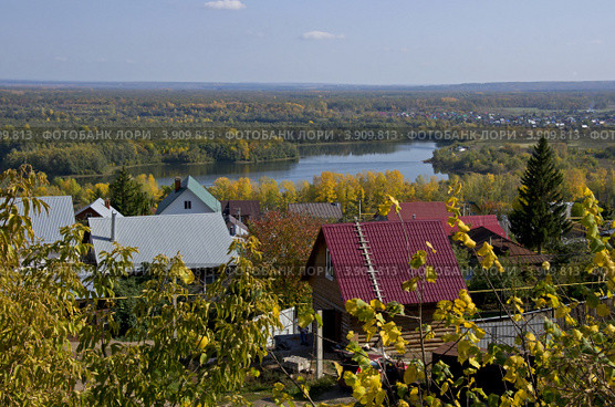 Вид на реку Уфу в районе Сипайлова (2012 год). Стоковое фото, фотограф Анатолий Ефимов / Фотобанк Лори