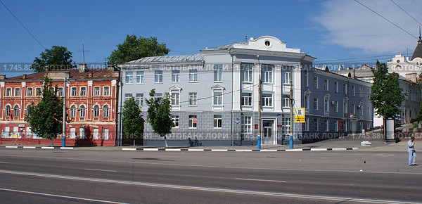 Вид с набережной на улицу Калинина г. Брянск (2010 год). Редакционное фото, фотограф Александр Шилин / Фотобанк Лори