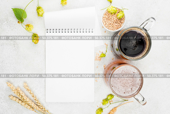 view beer wheat seeds cup. Стоковое фото, агентство Ingram Publishing / Фотобанк Лори