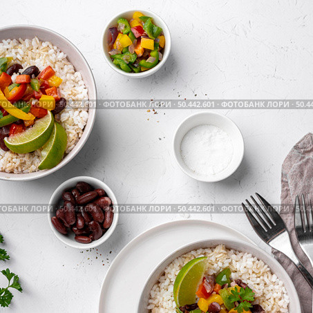 view delicious brazilian food with rice. Стоковое фото, агентство Ingram Publishing / Фотобанк Лори
