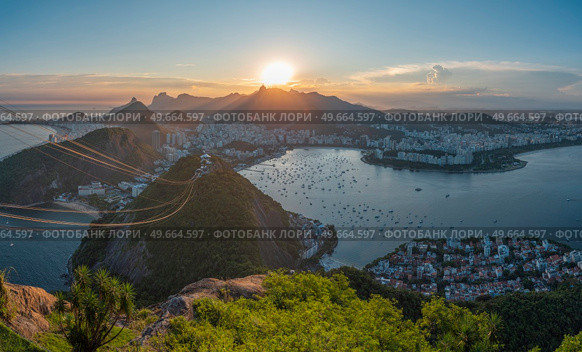 view from the sugarloaf mountain in Rio de Janeiro. Brazil. Стоковое фото, агентство Ingram Publishing / Фотобанк Лори
