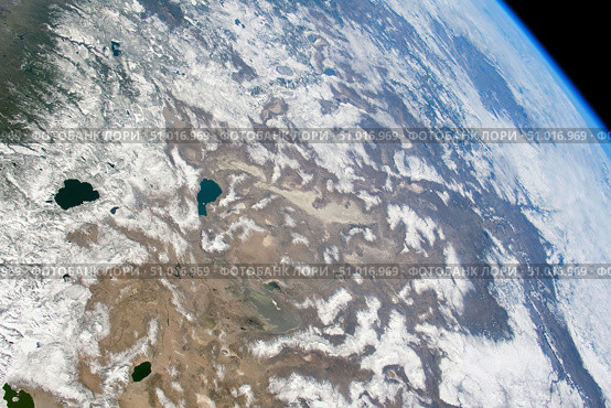 View stretching from the Sierra Nevada to the Columbia Plateau of Oregon and the Snake River Valley of Idaho (2023 год). Стоковое фото, фотограф Stocktrek Images, Inc. / ТАСС / Фотобанк Лори