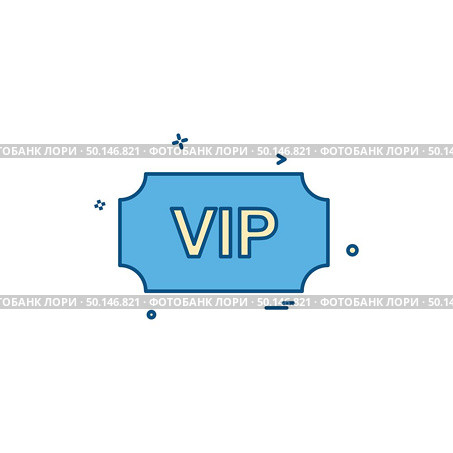 VIP ticket icon design vector. Стоковая иллюстрация, агентство Ingram Publishing / Фотобанк Лори