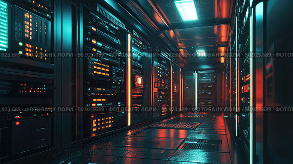 virtualization replicating server farm ai generated. Стоковое AI-изображение, AI-художник Vectorwin / Фотобанк Лори