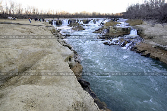 Водопады, белореченский разлом, Краснодарский край (2014 год). Редакционное фото, фотограф Оглоблин Андрей Николаевич / Фотобанк Лори
