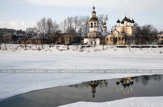 Вологда. Храм Преподобного Димитрия Прилуцкого на Наволоке (2009 год). Стоковое фото, фотограф Румянцева Наталия / Фотобанк Лори