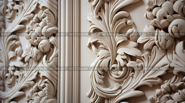 wainscoting wall molding ai generated. Стоковое AI-изображение, AI-художник Vectorwin / Фотобанк Лори
