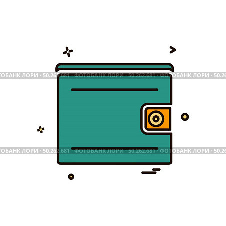 Wallet icon design vector. Стоковая иллюстрация, агентство Ingram Publishing / Фотобанк Лори