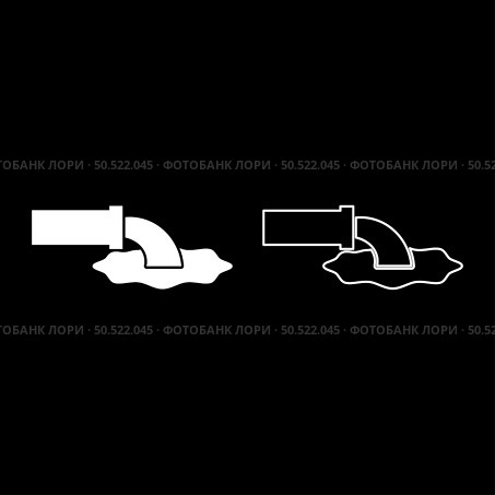 Wastewater fluid is leaking from pipe with water drainage industry to runoff sewer concept cleaning set icon white color vector illustration image simple solid fill outline contour line thin flat style. Wastewater fluid is leaking from pipe with water drainage industry to runoff sewer concept cleaning set icon white color vector illustration image solid fill outline contour line thin flat style. Стоковая иллюстрация, агентство Ingram Publishing / Фотобанк Лори
